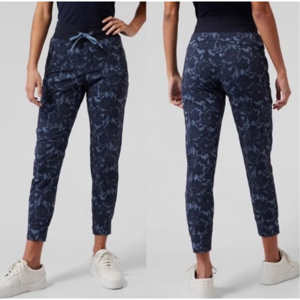 Athleta Trekkie North Jogger Ripstop Hiking Drawstring Pull-On Pants 12